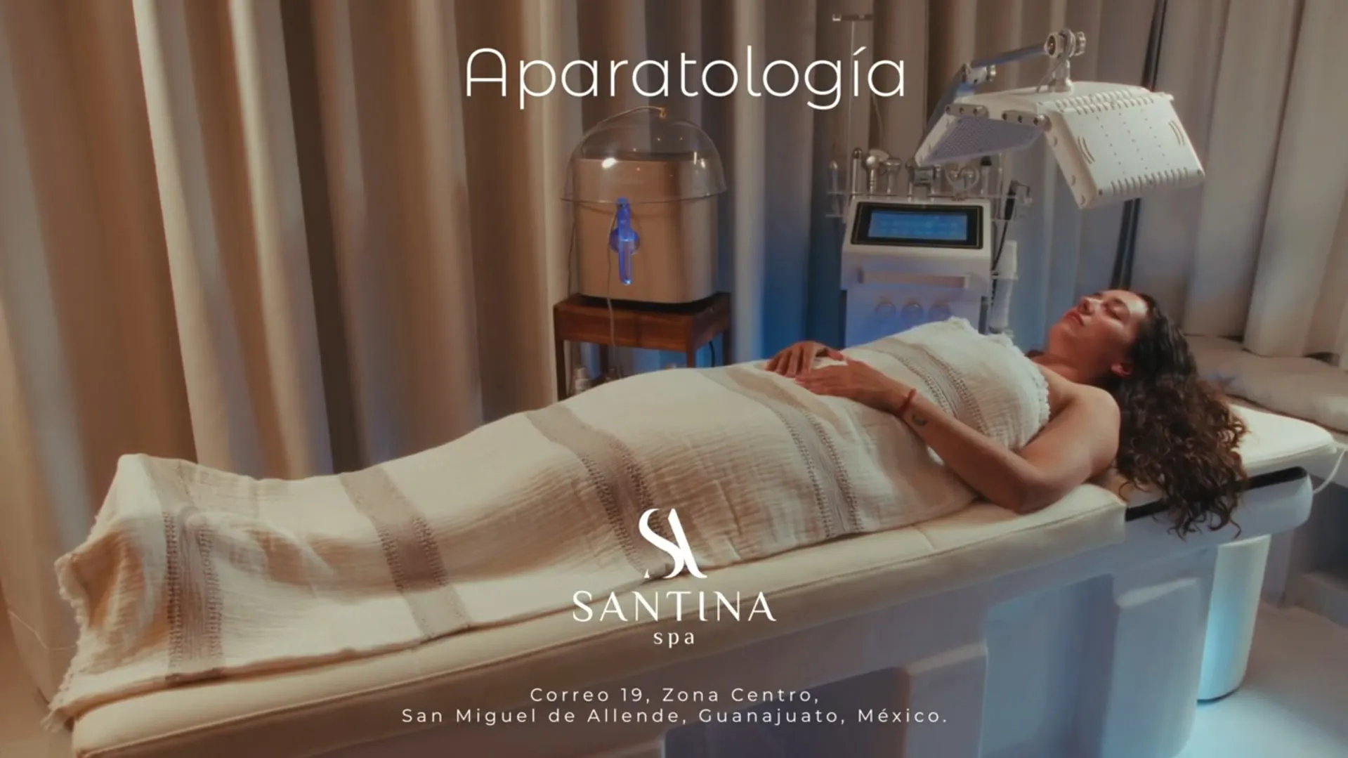Santina campaign frame: Facial technology