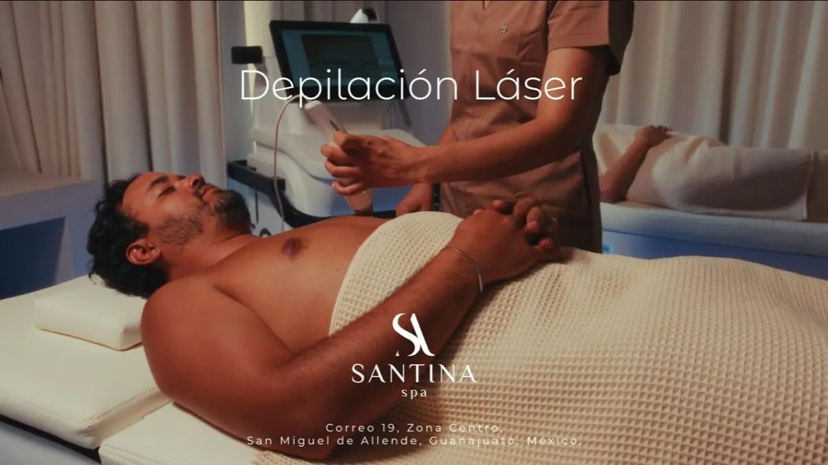 Santina campaign frame: Laser hair removal